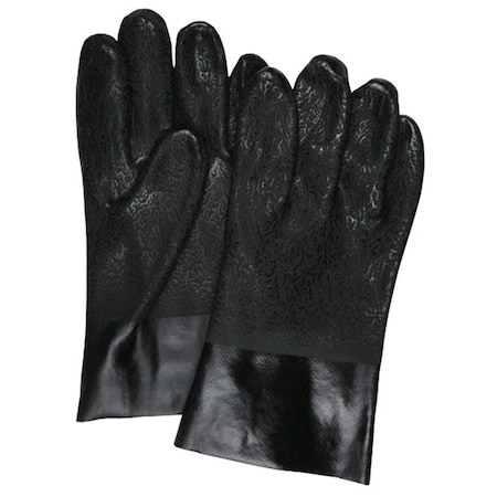 Eat-In 10 in. Black Double Dipped Pvc Rough Interlock Lined EA2470003